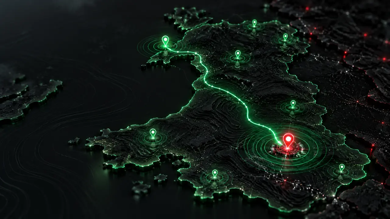 Illustration of local search connecting customers with Welsh businesses